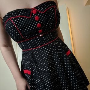 HELL BUNNY Retro Rockabilly Pinup Style Dress